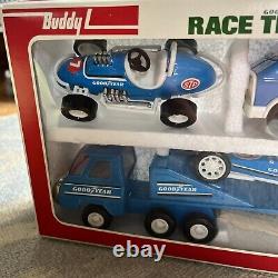 VINTAGE 1978 Buddy L GoodYear Race Team Set in Original Box