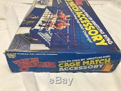 VINTAGE 1985 LJN WWF Cage Match Accessory Panel WITH BOX