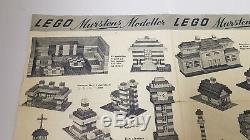 VINTAGE 50´s 40's LEGO System MURSTEN leaflet 187 Mursten rare alt ABB Bricks