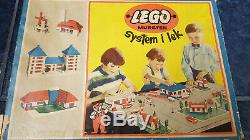 VINTAGE 50´s 60's LEGO System I lek 700/3a 187 withBOX DENMARK Mursten rare 700
