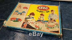VINTAGE 50´s 60's LEGO System I lek 700/3a 187 withBOX DENMARK Mursten rare 700
