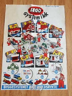 VINTAGE 50´s 60's LEGO System I lek leaflet 187 DENMARK Mursten rare 700 alt