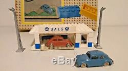 VINTAGE 50´s LEGO 307 VW Auto Showroom BEETLE 187 withBOX DENMARK RARE