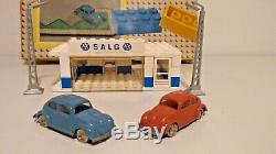 VINTAGE 50´s LEGO 307 VW Auto Showroom BEETLE 187 withBOX DENMARK RARE
