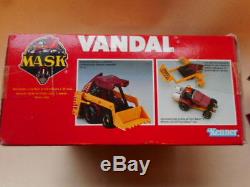 VINTAGE 80'S MASK M. A. S. K Kenner VANDAL VENOM bulldozer ACTION FIGURE BOX BOXED