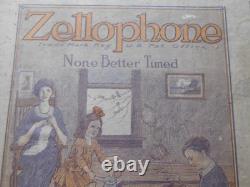 VINTAGE ANTIQUE MUSIC INSTRUMENT ZELLOPHONE XYLOPHONE in BOX