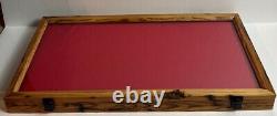 VINTAGE Antique Wood Display Case All Size Jewelry Box Lockable Valet Coins