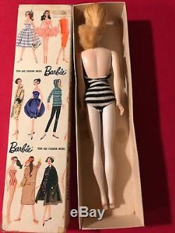 VINTAGE BARBIE BLONDE PONYTAIL 3 Doll with BOX / Mattel