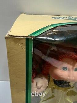 VINTAGE Coleco Cabbage Patch Kid Red Hair Green Eyes with Box & Birth Certificate