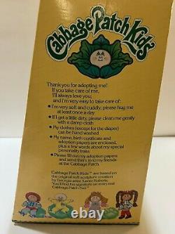 VINTAGE Coleco Cabbage Patch Kid Red Hair Green Eyes with Box & Birth Certificate