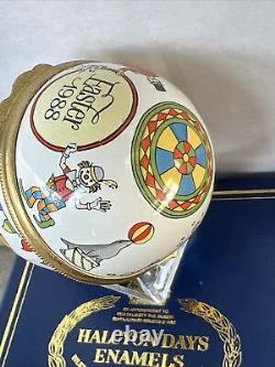 VINTAGE ENGLISH PORCELAIN ENAMEL HALCYON DAYS BOX Easter Egg