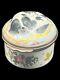 Vintage English Porcelain Enamel Halcyon Days Box, Spaniel Dog Trinket Box