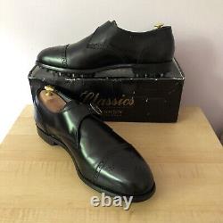 VINTAGE FootJoy Classics Black Leather monkstrap golf shoes Men's 12.5E RARE box
