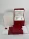 Vintage Genuine Cartier Red Watch Box Case Cowa 0045 Booklet 250713001ya