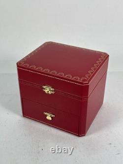 VINTAGE GENUINE CARTIER Red watch box case COWA 0045 Booklet 250713001yA