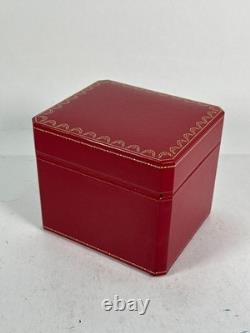 VINTAGE GENUINE CARTIER Red watch box case COWA 0045 Booklet 250713001yA