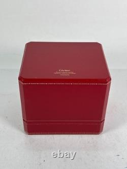 VINTAGE GENUINE CARTIER Red watch box case COWA 0045 Booklet 250713001yA