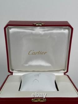 VINTAGE GENUINE CARTIER Red watch box case COWA 0045 Booklet 250713001yA