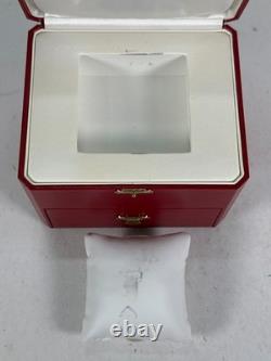 VINTAGE GENUINE CARTIER Red watch box case COWA 0045 Booklet 250713001yA