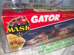 VINTAGE Kenner M. A. S. K. MASK 1985 GATOR MISB AFA 80 Short Mask U. S. A. Box