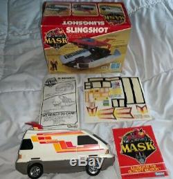 VINTAGE M. A. S. K. MASK 1986 Ace Riker Slingshot KENNER TOY VEHICLE BOX RV VAN