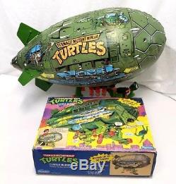 VINTAGE Playmates 1988 TMNT Teenage Mutant Ninja Turtles 30 Turtle Blimp withBox