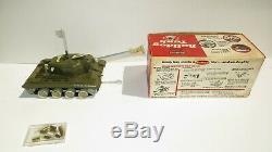 VINTAGE Remco Bulldog Light Tank WORKING BOX & COMPLETE ACCESSORIES