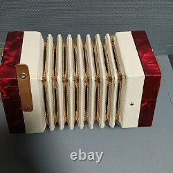 VINTAGE SCHOLER CONCERTINA Accordion CHU 100, with original box READ