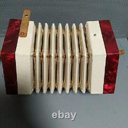 VINTAGE SCHOLER CONCERTINA Accordion CHU 100, with original box READ