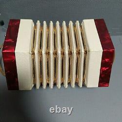 VINTAGE SCHOLER CONCERTINA Accordion CHU 100, with original box READ