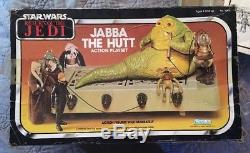 VINTAGE STAR WARS ROTJ 1983 JABBA THE HUTT ACTION PLAYSET KENNER #70490 In Box