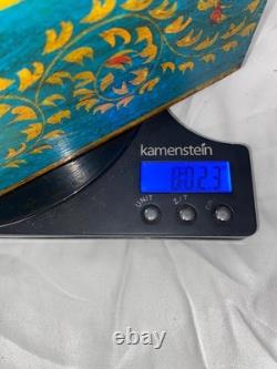 VINTAGE Set Of 3 Anglo Raj Wooden Box Hand Painted Indian Chest Trinkets 1950s