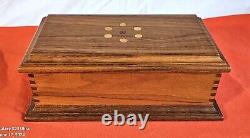 VINTAGE WOODEN BOX SOLID WOOD EXCELLENT CONDITION 70s- MULTIPURPOSE