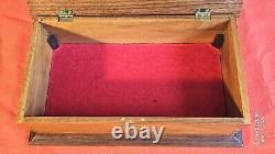 VINTAGE WOODEN BOX SOLID WOOD EXCELLENT CONDITION 70s- MULTIPURPOSE