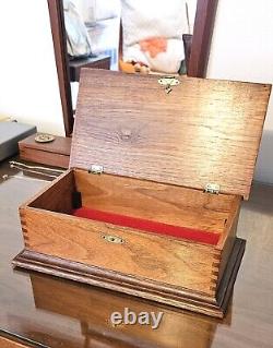 VINTAGE WOODEN BOX SOLID WOOD EXCELLENT CONDITION 70s- MULTIPURPOSE