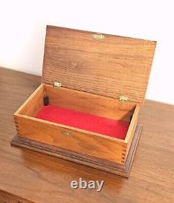 VINTAGE WOODEN BOX SOLID WOOD EXCELLENT CONDITION 70s- MULTIPURPOSE