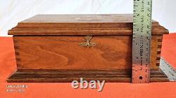 VINTAGE WOODEN BOX SOLID WOOD EXCELLENT CONDITION 70s- MULTIPURPOSE