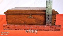 VINTAGE WOODEN BOX SOLID WOOD EXCELLENT CONDITION 70s- MULTIPURPOSE