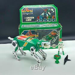VOLTRON VINTAGE ACTION FIGURE LION toy box 1984 PANOSH PLACE Green Pidge Left