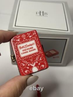 VTG Retro BETTY CROCKER Cookbook PHB Porcelain Hinged Trinket Box Mint