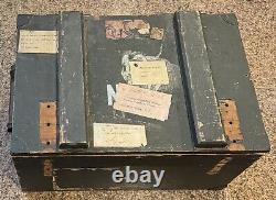 VTG World War 2 WWII US Wooden Shipping Box 305th Bomb Group 422 Bomb Squadron