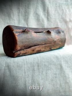 Very OLD Vintage Hand Carved Wood 4 Drawer Trinket Jewelry Box American Rustics