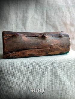 Very OLD Vintage Hand Carved Wood 4 Drawer Trinket Jewelry Box American Rustics