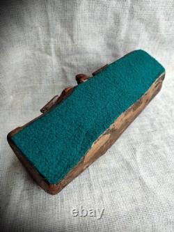 Very OLD Vintage Hand Carved Wood 4 Drawer Trinket Jewelry Box American Rustics