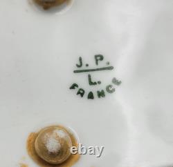 Very Rare Limoges JP France Vintage Trinket Box With Raised Cicada Finial Lid