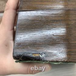 Victorian Portable Writing Desk Campaign Box Marquetry Shell Inlay Antique