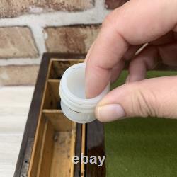 Victorian Portable Writing Desk Campaign Box Marquetry Shell Inlay Antique