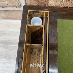 Victorian Portable Writing Desk Campaign Box Marquetry Shell Inlay Antique
