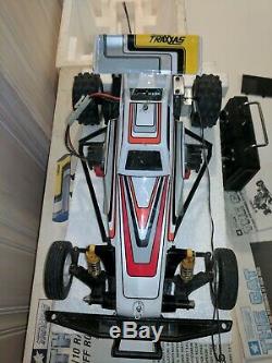 Vintage 110 TRAXXAS the cat buggy w / BOX, 1987, Non running for now! RARE