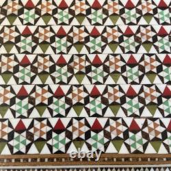Vintage 1940s Fine Micro Mosaic Moorish Inlaid Decorative Box